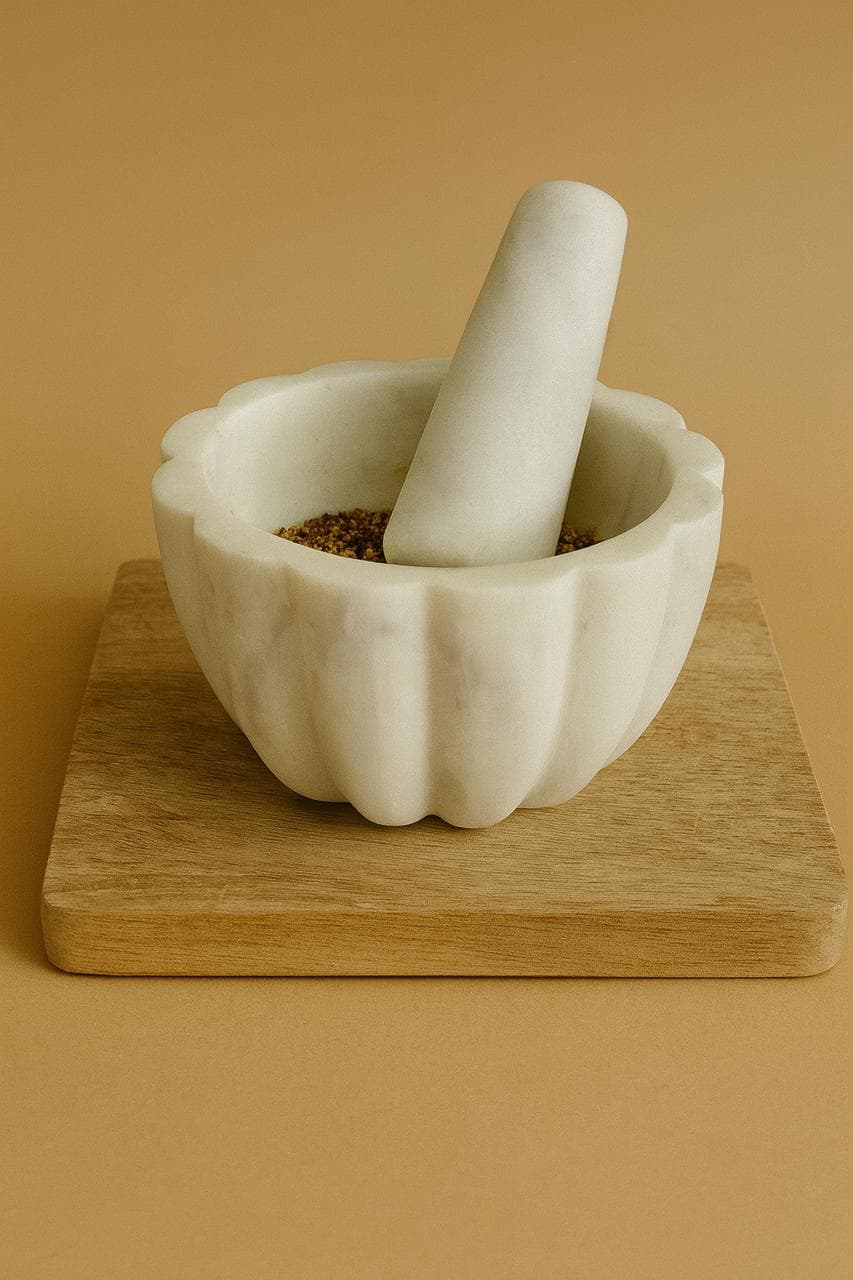 Scalloped Mortar & Pestle - product image