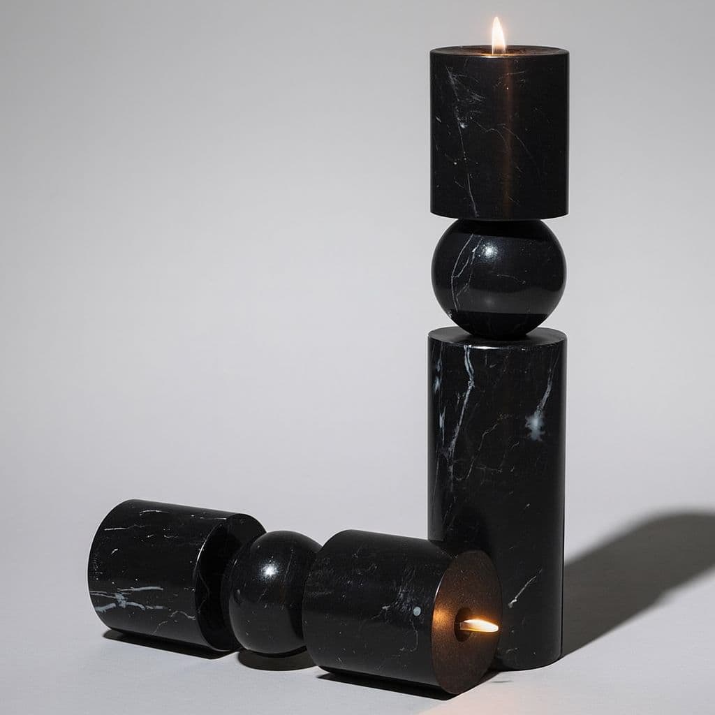 Candle Holder Black