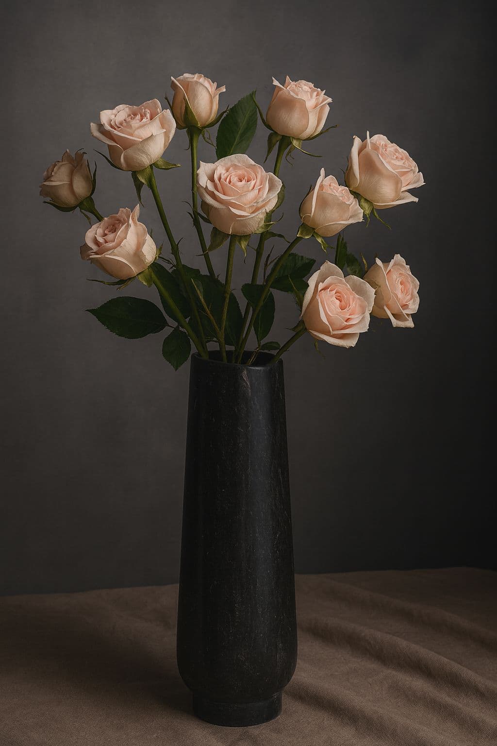 Black Marble Vase - product image